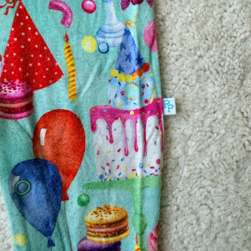 Posh Peanut Short Sleeve “Happy Birthday” Snap Closure Bodysuit - Picture 5 of 10